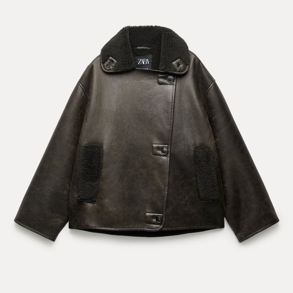 Zara RELAXED DOUBLE FACED JACKET ZW COLLECTION